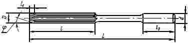 ГОСТ 11172-70 (СТ СЭВ 1171-78) Развертки машинные с удлиненной рабочей частью. Конструкция и размеры (с Изменениями N 1, 2, 3)