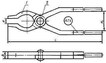 ГОСТ 11384-75 Инструмент кузнечный для ручных и молотовых работ. Клещи продольно-поперечные плоские. Конструкция и размеры (с Изменениями N 1, 2)