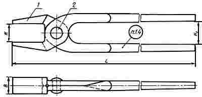ГОСТ 11385-75 Инструмент кузнечный для ручных и молотовых работ. Клещи с плоскими губками. Конструкция и размеры (с Изменением N 1)