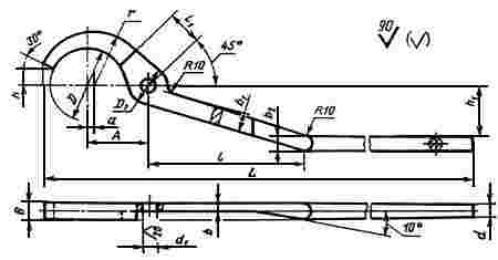 ГОСТ 11386-75 Инструмент кузнечный для ручных и молотовых работ. Клещи поперечные с круглыми губками. Конструкция и размеры (с Изменением N 1)