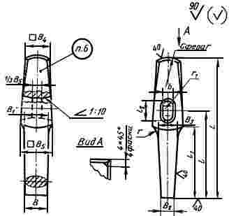 ГОСТ 11415-75 Инструмент кузнечный для ручных и молотовых работ. Пробойники овальные. Конструкция и размеры (с Изменением N 1)