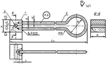 ГОСТ 11426-75 Инструмент кузнечный для ручных и молотовых работ. Обжимки круглые пружинные. Конструкция и размеры (с Изменением N 1)