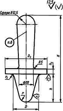 ГОСТ 11796-74 Оправки для стояков отделочные. Конструкция (с Изменениями N 1, 2, 3)