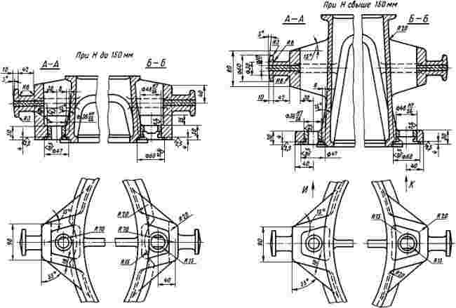 ГОСТ 14980-69 Опоки литейные цельнолитые стальные круглые диаметром в свету 600 мм, высотой от 125 до 300 мм. Конструкция и размеры (с Изменением N 1)