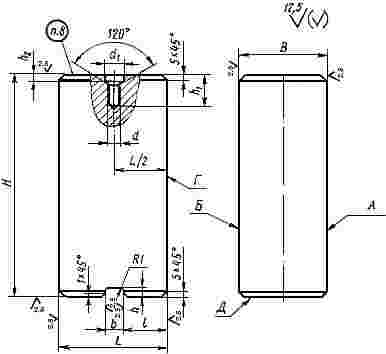ГОСТ 16191-70 Заготовки матрицедержателей штампов горизонтально-ковочных машин. Конструкция и размеры (с Изменением N 1)