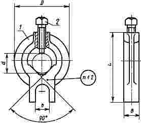 ГОСТ 16488-70 Хомутики поводковые для шлифовальных работ. Конструкция (с Изменениями N 1, 2)