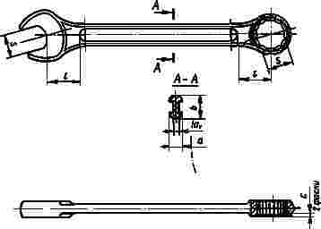 ГОСТ 16983-80 (СТ СЭВ 1293-84) Ключи гаечные комбинированные. Конструкция и размеры (с Изменением N 1)