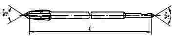 ГОСТ 17929-72 Метчики гаечные с шахматным расположением зубьев для обработки нержавеющих и жаропрочных сталей. Конструкция и размеры (с Изменениями N 1, 2, 3)