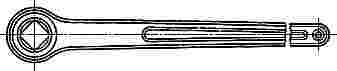 ГОСТ 18828-73 Ключи кольцевые односторонние с четырехгранным зевом. Конструкция и размеры (с Изменением N 1)