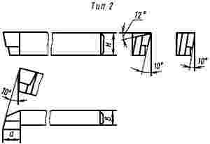 ГОСТ 18870-73 Резцы токарные проходные упорные из быстрорежущей стали. Конструкция и размеры (с Изменением N 1)