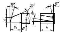 ГОСТ 18870-73 Резцы токарные проходные упорные из быстрорежущей стали. Конструкция и размеры (с Изменением N 1)