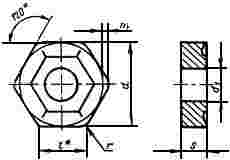 ГОСТ 19068-80 Пластины режущие сменные многогранные твердосплавные шестигранной формы с отверстием и стружколомающими канавками на одной стороне. Конструкция и размеры (с Изменениями N 1, 2)