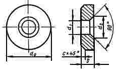 ГОСТ 19083-80 Пластины опорные сменные многогранные твердосплавные круглой формы. Конструкция и размеры