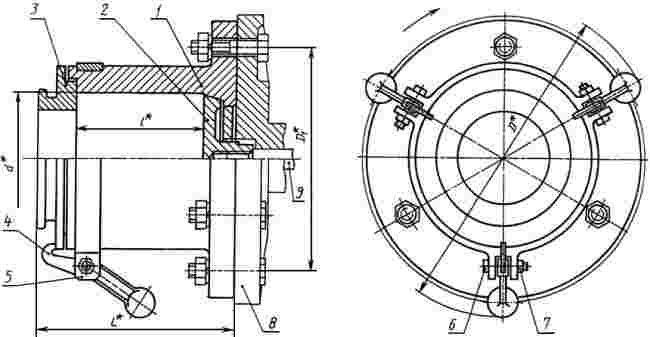 ГОСТ 19308-98 Изложницы центробежные с фланцем и центробежными замками. Конструкция и размеры