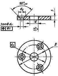 ГОСТ 22326-93 Соединения фланцевыми дюбелями для деревянных разъемных моделей и стержневых ящиков. Конструкция