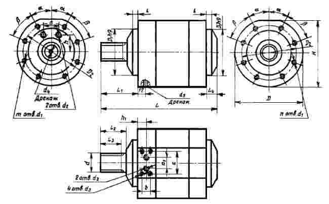 ГОСТ 26058-85 (СТ СЭВ 6883-89) Роботы промышленные. Гидродвигатели исполнительных устройств. Типы, основные параметры и присоединительные размеры (с Изменением N 1)