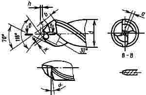 ГОСТ 4010-77 Сверла спиральные с цилиндрическим хвостовиком. Короткая серия. Основные размеры (с Изменениями N 1, 2)