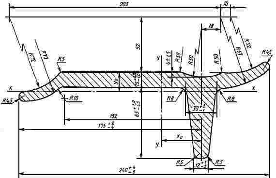 ГОСТ 5422-73 Профили стальные горячекатаные специальные для тракторов. Технические условия (с Изменениями N 1, 2)