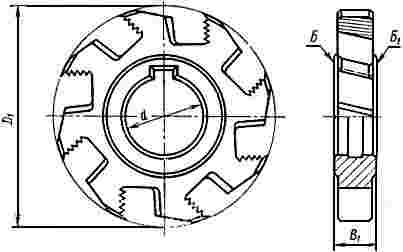 ГОСТ 6469-69 Фрезы дисковые двусторонние со вставными ножами, оснащенными твердым сплавом. Конструкция и размеры (с Изменением N 1)