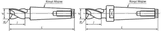 ГОСТ Р 53003-2008 Фрезы шпоночные с цилиндрическим, коническим хвостовиками и хвостовиком конусностью 7:24. Технические условия